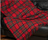 COUVERTURE TARTAN EN LAINE MÉRINOS AUTHENTIQUE <br> TARTAN ROYAL STEWART